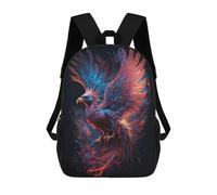 sinyumoney Mystical Phoenix 3D Printed Kids School Bag Rucksacks Children's School Fashion Casual Back Pack High Capacity Travel Book Bags Backpack for Kids 17inch