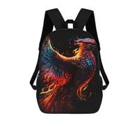 sinyumoney Mystical Phoenix Art Rucksack Daypacks Business Backpack Water Resistant Bookbag for Men/Women 17inch