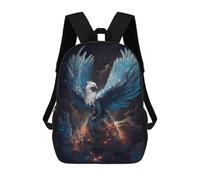 sinyumoney Mystical Phoenix Bird Children's Backpacks 17inch School Backpack 3D Printed Bag Bookbag for Kids Travel Rucksacks Boy Girl Book Bags Kids School Bag