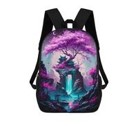 sinyumoney Mystical Tree 11 Backpack School Lightweight Schoolbag Dayback Bookbag College for Men/Women 17inch