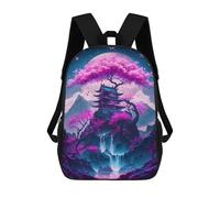 sinyumoney Mystical Tree Backpack School Bag Secondary Causal Travel High School Bags for School/Work/Travel 17inch