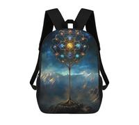sinyumoney Mystical Tree of Orbs School Backpack for Girls Backpack Water Repellent Casual Daypack Lightweight Rucksack Boy Girl School Backpack 17inch