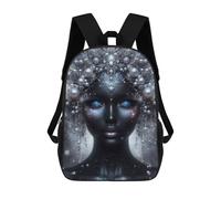 sinyumoney Mystical Winter Queen Rucksack Fashion Stationery Backpack Waterproof Casual Daypacks for Men, Women & Teenage Boys 17inch