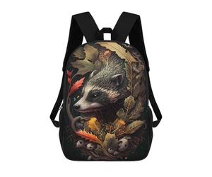 sinyumoney Myth Badger Wild Animal Rucksacks 3D Printed Children Backpacks Fashion Casual Daypack Cute Travel Bags Outdoor Casual Daypack for Boy And Girl 17inch