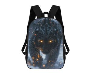 sinyumoney Mythical Black Leopard Rucksack Water Resistant School Bag Business Backpack for Men, Women & Teenage Boys 17inch