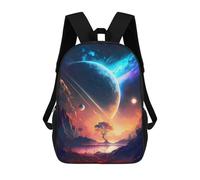 sinyumoney Mythical Forest Lake Space Daypack Casual Backpacks School Bag For Girls Boys High College Teenagers Rucksack Men Women Travel Laptop Rucksack College Bookbag 17inch