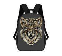 sinyumoney Mythical Wolf Backpack School Bag Business Durable Laptop Bag- Perfect for Travel, Work And Daily Use 17inch