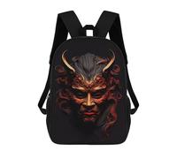 sinyumoney Namahage Face Mask Casual Daypack Backpacks School Bag for Girls Boys High College Teens Knapsack Men Women Travel Laptop Rucksack College Bookbag 17inch