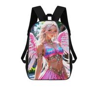 sinyumoney Natalia - Stunning Anime Angel Backpack School Bag Lightweight Casual Daypack School Backpacks for Teenage Girls Boys Women Men 17inch