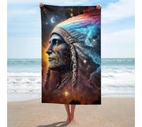 sinyumoney Native American Spirituality Art Print Basics Towel Set Super Soft Absorbent Beach Towel for Bathroom Pool Beach And Trips Bath Sheet 130cm*80cm
