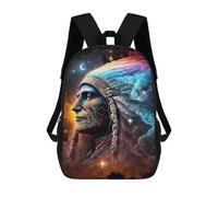 sinyumoney Native American Spirituality Art Print Print Children's Backpack School Bag for Adult And Kids Travel Daypack 17inch