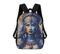 sinyumoney Native American Woman Portrait School Bags Water Resistant School Bag Business Backpack - Perfect for Travel, Work And Daily Use 17inch