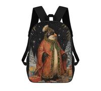sinyumoney Native Xmas Penguin School Backpack 3D Printed School Bags Boys Girls Laptop Backpack for Kids/Students/Adults 17inch