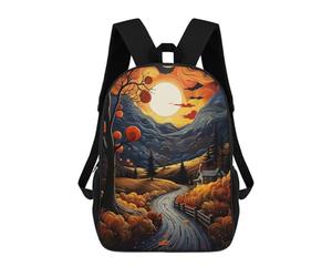 sinyumoney Nature Art Backpack 3D Printed School Bag For Boys High Capacity Travel Backpacks Book Bags Boys School Bag Mochila 17inch
