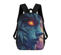 sinyumoney Nature Spirit with Burning Eye Backpack 3D Printed Kids School Backpack High Capacity Travel Backpacks Book Bags Kids Backpack 17inch