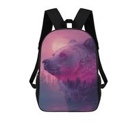 sinyumoney Nature's Majesty Bear in Twilight Daypack Casual Backpacks School Bag For Girls Boys High College Teenagers Rucksack Men Women Travel Laptop Rucksack College Bookbag 17inch
