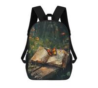 sinyumoney Nature's Whisper A Butterfly's Journey Backpack School Bag Business Durable Laptop Bag for Boys/Girls/Teenagers 17inch