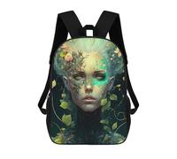 sinyumoney Nature's Whisper A Fusion of Beauty And Botany Children's Backpacks School Backpack 3D Printed Backpack for Kids Travel Rucksacks Book Bags Kids School Bag 17inch