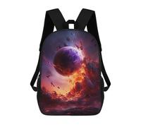 sinyumoney Nebula Explosion Backpack School Bag Lightweight Airport College Students Back Pack for Men, Women & Teenage Boys 17inch