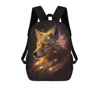 sinyumoney Nebula Wolf V7 Children's Backpack, 3D Printed School Backpack, Backpack for Boys Girls, Adjustable School Bag for Primary School 17inch