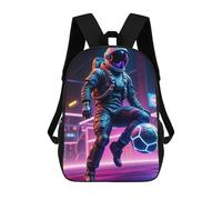 sinyumoney Neon Astronaut Football Backpack School Bag Secondary Causal Travel High School Bags - Perfect for Travel, Work And Daily Use 17inch