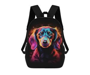 sinyumoney Neon Dachshund Portrait School Backpack Work Business College School for Campus Outdoor Travel Sports 17inch