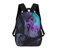 sinyumoney Neon Demon Girl in Dark Forest School Bags School Secondary High School College Backpack Travel for Men, Women & Teenage Boys 17inch