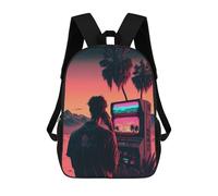 sinyumoney Neon Desert Reflections Backpack School Water Resistant Computer Rucksack for Men/Women 17inch