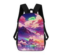 sinyumoney Neon Dreamscape -10 School Backpack Computer Rucksack for School/Work/Travel for School/Work/Travel 17inch