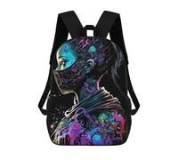 sinyumoney Neon Dreamscape Backpack Cartoon Plush Bag, 3D Backpack for Kids School Bag Birthday Gift Idea for Boys And Girls 17inch