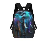 sinyumoney Neon Elephant Rucksack Daypacks Business Backpack Water Resistant Bookbag for Men/Women 17inch