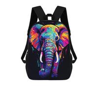 sinyumoney Neon Elephant School Bags Water Resistant Travel Backpack Computer Bag for School/Work/Travel 17inch