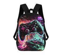 sinyumoney Neon Gaming Paradise Backpack School Rucksack Casual Daypacks School Work Travel Bag for Camping Outdoor Adventures And Daily Travel 17inch