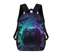sinyumoney Neon Gaming Setup School Backpack Business Laptop Rucksack Bag Unisex Casual Daypack for Men/Women 17inch
