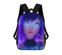 sinyumoney Neon Girl-4 School Bags School Secondary High School College Backpack Travel for Men, Women & Teenage Boys 17inch