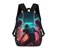sinyumoney Neon Gridiron Dreams Rucksack Business Laptop Rucksack Bag Unisex Casual Daypack for Men/Women 17inch
