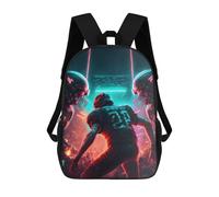 sinyumoney Neon Gridiron Dreams Rucksack Fashion Stationery Backpack Waterproof Casual Daypacks for Boys/Girls/Teenagers 17inch
