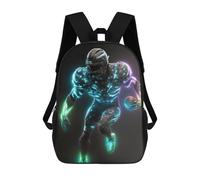 sinyumoney Neon Gridiron Legend School Bags Daypacks Business Backpack Water Resistant Bookbag for Boys/Girls/Teenagers 17inch