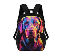 sinyumoney Neon Labrador Backpack School Business Durable Laptop Bag for Camping Outdoor Adventures And Daily Travel 17inch