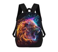 sinyumoney Neon Lion Artwork School Backpack Work Business College School for Campus Outdoor Travel Sports 17inch