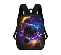sinyumoney Neon Nebula Nightscape Rucksack Large Lightweight Casual Backpack for Campus Outdoor Travel Sports 17inch