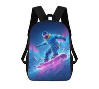 sinyumoney Neon Snowboard Aurora Adventure Rucksack Water Resistant Computer Rucksack for Camping Outdoor Adventures And Daily Travel 17inch