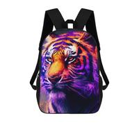 sinyumoney Neon Tiger Portrait -4 School Backpack Work Business College School for School/Work/Travel 17inch