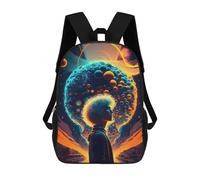 sinyumoney Neurodiversity in Art A Visual Exploration School Bag Backpack Teen Schoolbag 3D Printing Adjustable Schoolbag Fashion Pocket Bag for Kids Boys Girls Students And Teenagers Fans 17inch