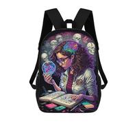 sinyumoney Neuroscience Study Kit School Backpack High Secondary School Bags Casual Backpack for Girl, Teen Girls 17inch
