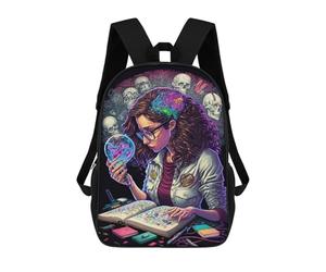 sinyumoney Neuroscience Study Kit School Backpack High Secondary School Bags Casual Backpack for Girl, Teen Girls 17inch