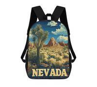 sinyumoney Nevada Wilderness Joshua Tree Desert Travel Poster School Bags Work Laptop Backpack Rucksack Bag for Camping Outdoor Adventures And Daily Travel 17inch