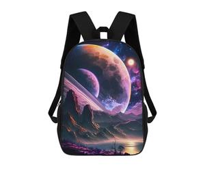 sinyumoney New Nature Planet Cosmos School Backpack Lightweight Airport College Students Back Pack- Perfect for Travel, Work And Daily Use 17inch