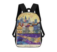 sinyumoney New Orleans Louisiana Travel Kids Backpack 17 Inch School Bag 3D Printed Cartoon School Backpacks for Boys And Teenager School Students