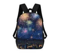 sinyumoney New Year Christmas Vibes Rucksack Fashion Stationery Backpack Waterproof Casual Daypacks for Men, Women & Teenage Boys 17inch